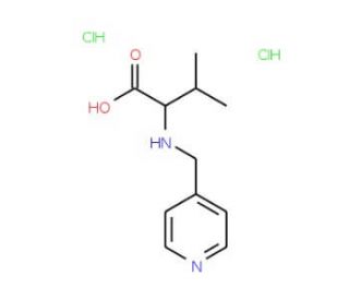 3-methyl-2-[(pyridin-4-ylmethyl)amino]butanoic acid dihydrochloride - chemical structure image
