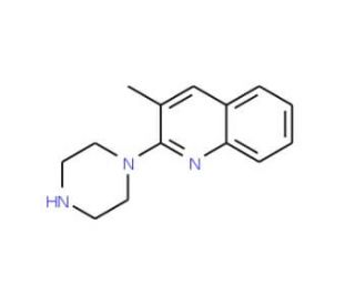 3-Methyl-2-(1-piperazinyl)quinoline (CAS 348133-74-4) - chemical structure image
