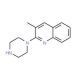 3-Methyl-2-(1-piperazinyl)quinoline (CAS 348133-74-4) - chemical structure image