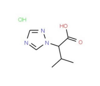 3-methyl-2-(1H-1,2,4-triazol-1-yl)butanoic acid hydrochloride - chemical structure image