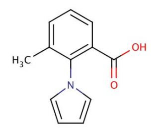 3-methyl-2-(1H-pyrrol-1-yl)benzoic acid - chemical structure image