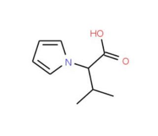 3-Methyl-2-(1H-pyrrol-1-yl)butanoic acid (CAS 61429-10-5) - chemical structure image