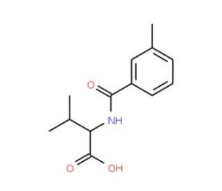 3-Methyl-2-(3-methyl-benzoylamino)-butyric acid - chemical structure image