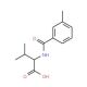 3-Methyl-2-(3-methyl-benzoylamino)-butyric acid - chemical structure image