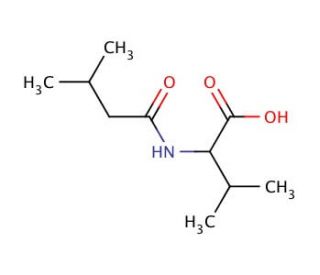 3-methyl-2-(3-methylbutanamido)butanoic acid - chemical structure image