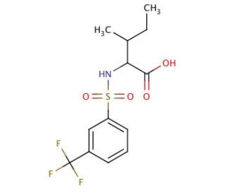 3-Methyl-2-(3-trifluoromethyl-benzenesulfonylamino)-pentanoic acid - chemical structure image