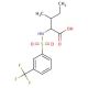 3-Methyl-2-(3-trifluoromethyl-benzenesulfonylamino)-pentanoic acid - chemical structure image