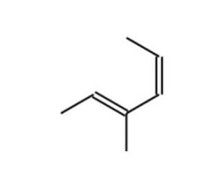3-Methyl-2,4-hexadiene, (E)+(Z) (CAS 28823-42-9) - chemical structure image