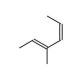 3-Methyl-2,4-hexadiene, (E)+(Z) (CAS 28823-42-9) - chemical structure image