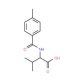 3-Methyl-2-(4-methyl-benzoylamino)-butyric acid - chemical structure image