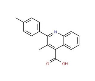 3-Methyl-2-(4-methylphenyl)quinoline-4-carboxylic acid - chemical structure image