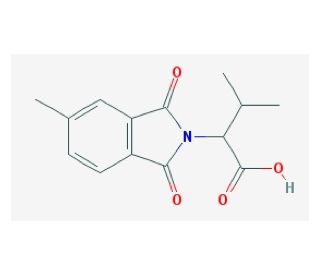 3-Methyl-2-(5-methyl-1,3-dioxo-1,3-dihydro-isoindol-2-yl)-butyric acid - chemical structure image