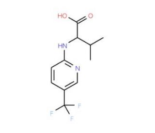 3-Methyl-2-(5-trifluoromethyl-pyridin-2-ylamino)-butyric acid - chemical structure image