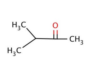 3-Methyl-2-butanone (CAS 563-80-4) - chemical structure image