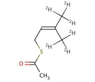 3-Methyl-2-buten-1-yl Thiolacetate-d6 - chemical structure image