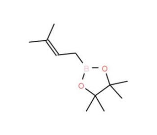3-Methyl-2-butenylboronic acid pinacol ester (CAS 141550-13-2) - chemical structure image