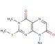 3-Methyl-2-methylthio-4,7(3H,8H)-pteridinedione, Sodium Salt (CAS 199789-54-3) - chemical structure image