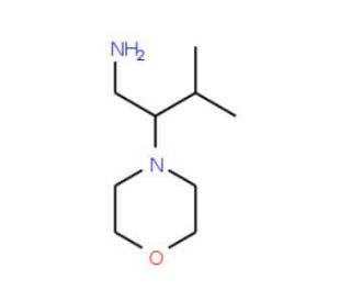 3-Methyl-2-morpholin-4-yl-butylamine - chemical structure image