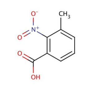 3-Methyl-2-nitrobenzoic acid (CAS 5437-38-7) - chemical structure image
