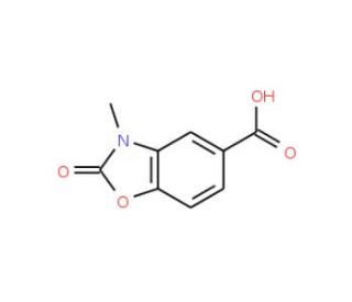 3-Methyl-2-oxo-2,3-dihydro-benzooxazole-5-carboxylic acid (CAS 154780-52-6) - chemical structure image