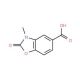 3-Methyl-2-oxo-2,3-dihydro-benzooxazole-5-carboxylic acid (CAS 154780-52-6) - chemical structure image