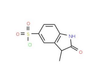 3-methyl-2-oxoindoline-5-sulfonyl chloride - chemical structure image