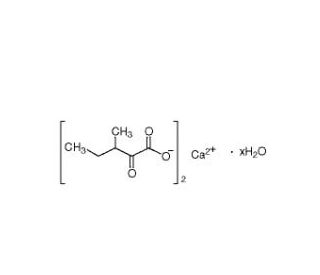 3-Methyl-2-oxopentanoic acid calcium salt hydrate (CAS 305808-15-5) - chemical structure image