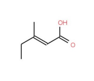 3-Methyl-2-pentenoic acid (CAS 3675-21-6) - chemical structure image