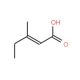 3-Methyl-2-pentenoic acid (CAS 3675-21-6) - chemical structure image