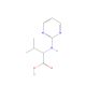 3-methyl-2-(pyrimidin-2-ylamino)butanoic acid - chemical structure image
