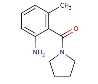 3-methyl-2-(pyrrolidin-1-ylcarbonyl)aniline - chemical structure image