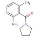 3-methyl-2-(pyrrolidin-1-ylcarbonyl)aniline - chemical structure image