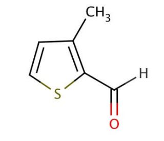 3-Methyl-2-thiophenecarboxaldehyde (CAS 5834-16-2) - chemical structure image