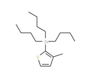 3-Methyl-2-(tributylstannyl)thiophene (CAS 166766-89-8) - chemical structure image