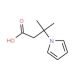 3-Methyl-3-(1H-pyrrol-1-yl)butanoic acid (CAS 395090-68-3) - chemical structure image