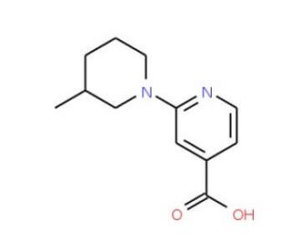 3-Methyl-3,4,5,6-tetrahydro-2H-[1,2&prime;]bipyridinyl-4&prime;-carboxylic acid - chemical structure image
