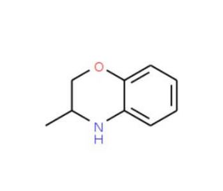 3-Methyl-3,4-dihydro-2H-1,4-benzoxazine (CAS 32329-20-7) - chemical structure image