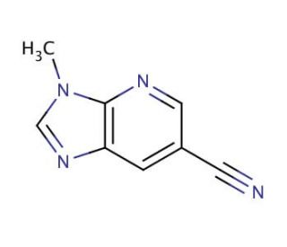3-Methyl-3H-imidazo[4,5-b]pyridine-6-carbonitrile (CAS 1186310-93-9) - chemical structure image