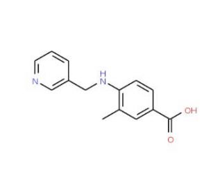 3-Methyl-4-[(pyridin-3-ylmethyl)-amino]-benzoic acid - chemical structure image