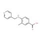 3-Methyl-4-[(pyridin-4-ylmethyl)-amino]-benzoic acid - chemical structure image