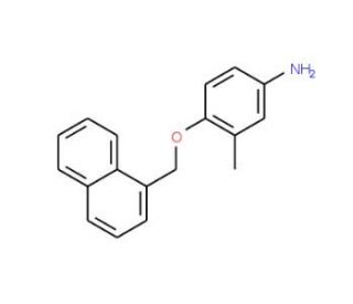 3-Methyl-4-(1-naphthylmethoxy)aniline - chemical structure image