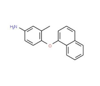 3-Methyl-4-(1-naphthyloxy)aniline - chemical structure image