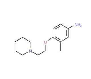 3-Methyl-4-[2-(1-piperidinyl)ethoxy]phenylamine - chemical structure image