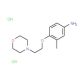 3-Methyl-4-[2-(4-morpholinyl)ethoxy]phenylaminedihydrochloride - chemical structure image