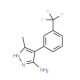3-Methyl-4-[3-(trifluoromethyl)phenyl]-1H-pyrazol-5-amine - chemical structure image