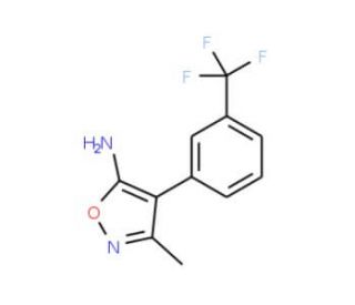 3-Methyl-4-[3-(trifluoromethyl)phenyl]-5-isoxazolamine - chemical structure image