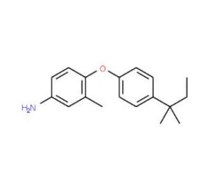 3-Methyl-4-[4-(tert-pentyl)phenoxy]aniline - chemical structure image