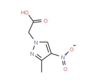 (3-Methyl-4-nitro-1H-pyrazol-1-yl)acetic acid (CAS 956204-54-9) - chemical structure image