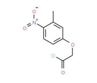 (3-methyl-4-nitrophenoxy)acetyl chloride - chemical structure image