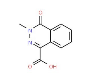 3-Methyl-4-oxo-3,4-dihydro-phthalazine-1-carboxylic acid (CAS 16015-47-7) - chemical structure image